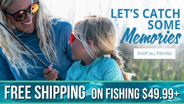 Free Shipping on Fishing Order $49.99+ No Promo Code Required!