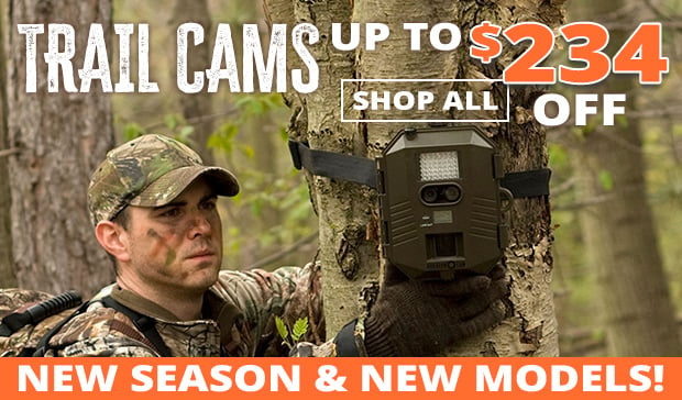 Up to $234 Off Select Trail Cams • New Season New Models!