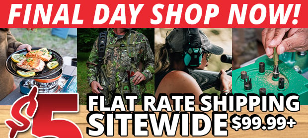 Final Day of $5 Flat Rate Shipping Sitewide over $99.99+ Use Code FR040323