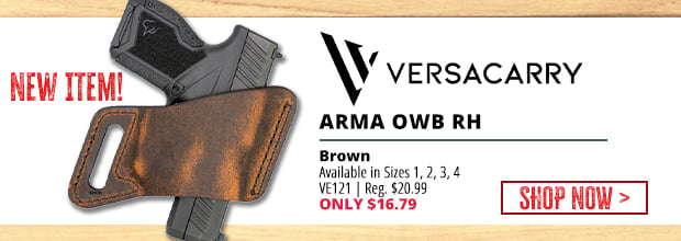 ARMA OWB RH Brown Mailable in Szes 1,2,3, VERSACARRY VD21 Reg $2099 