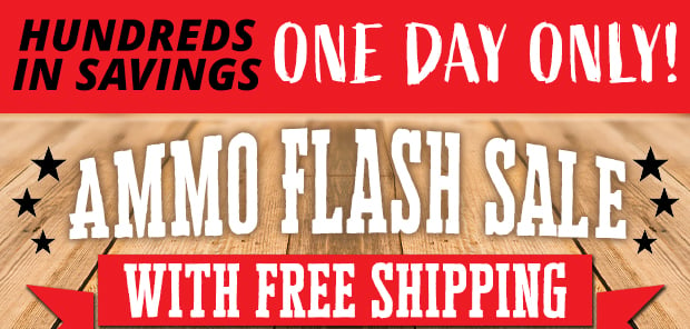 Ammo Flash Sale with Free Shipping - One Day Only!