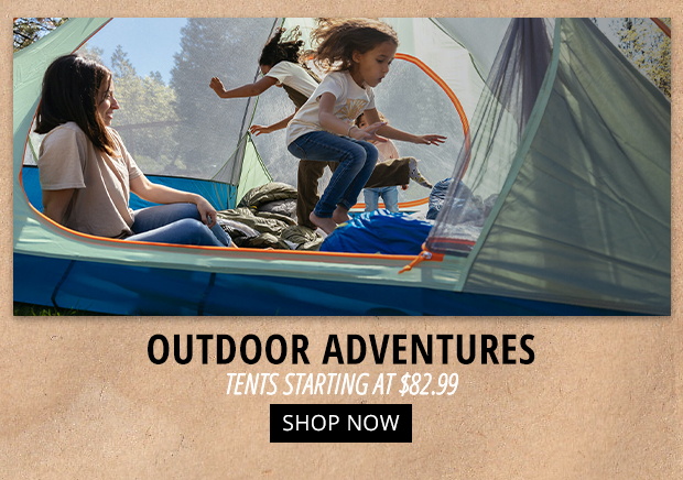 Outdoor Adventures with Tents Starting at $82.99