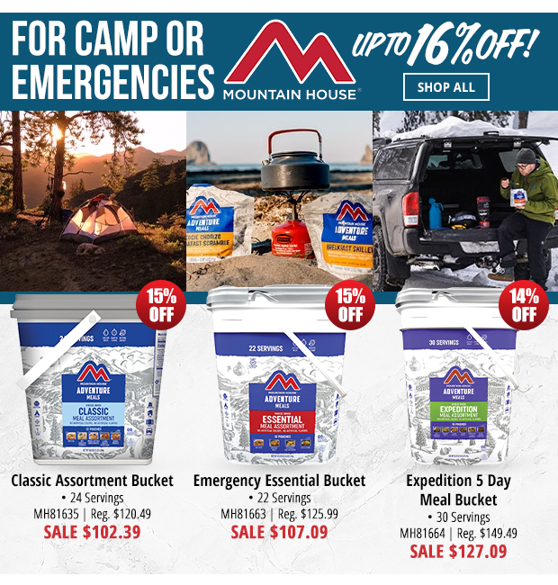 Up to 16% Off Mountain House Food  Shop All
