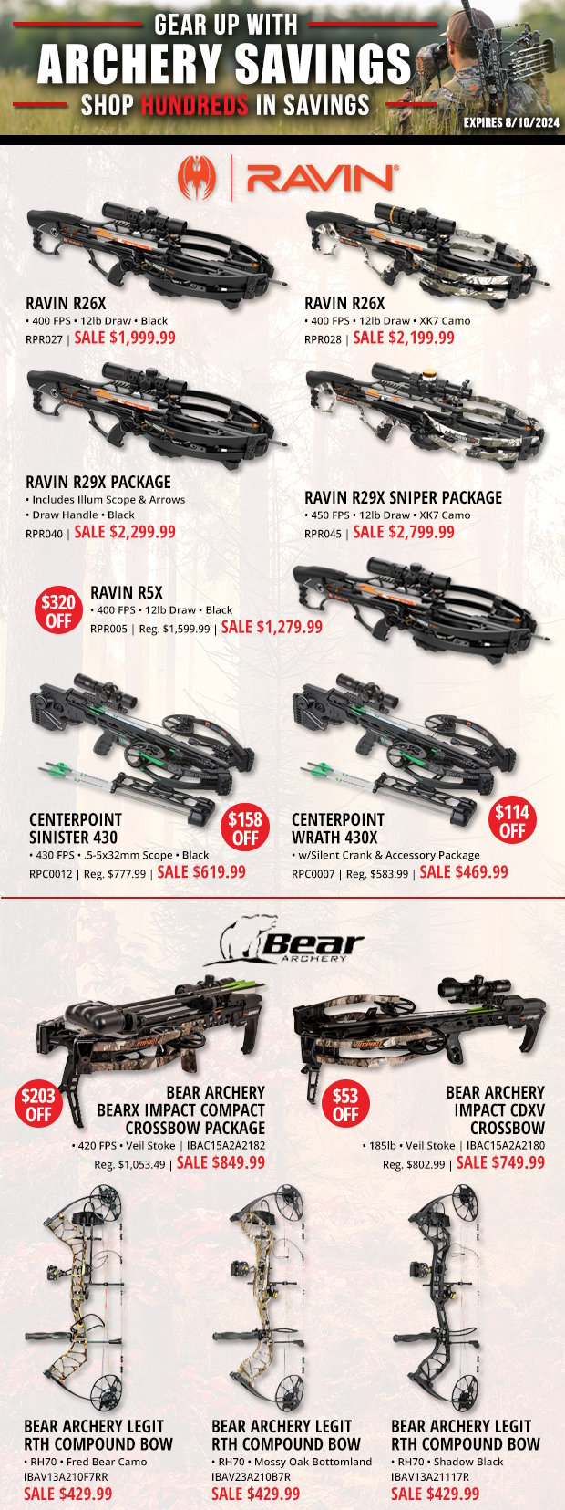 Up to $320 Off on Archery Gear!