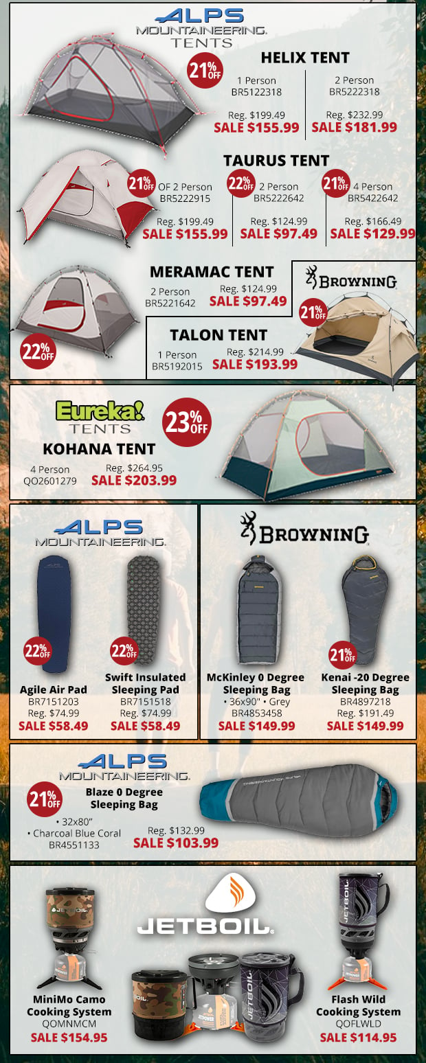 Shop Camping Deals