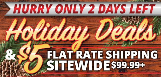 Only 2 Days Left for $5 Flat Rate Shipping on $99.99+