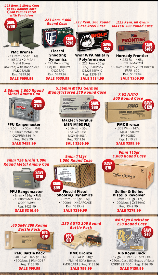 Happy Holidays with Ammo Deals Over $300 in Savings