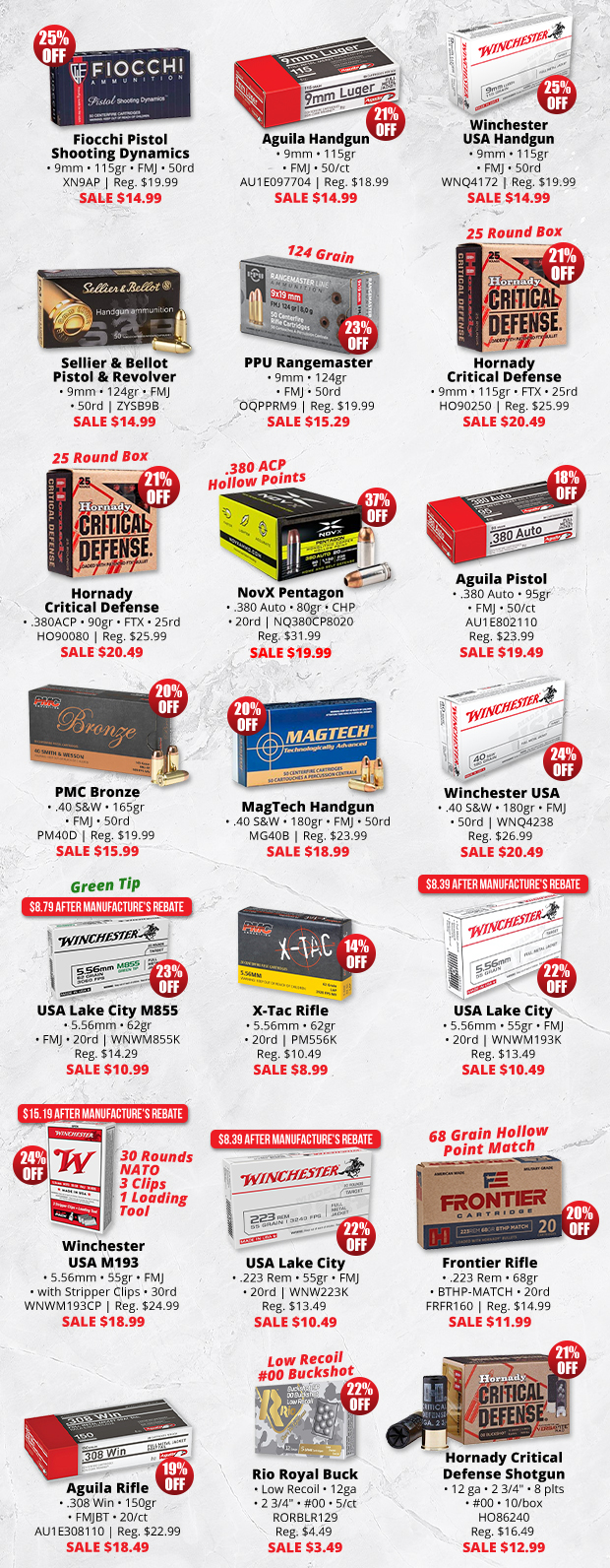 Ammo Mix Monday With up to 37% Off