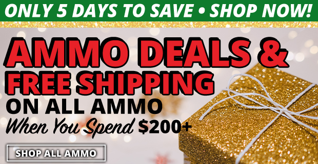 Ammo Deals & Free Shipping on All Ammo When You Spend $200+