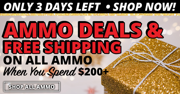Only 3 Days Left on Ammo Deals & Free Shipping on All Ammo When You Spend $200+