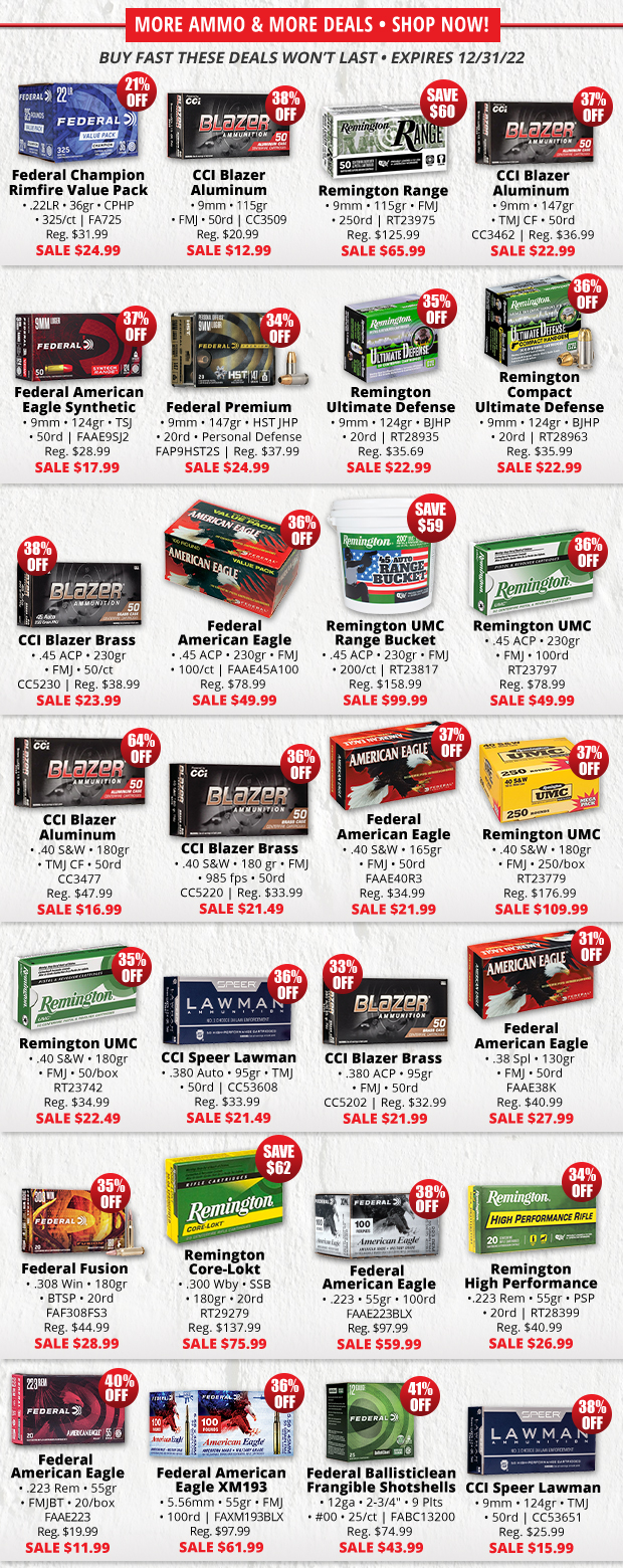 Shop Ammo Deals up to 64% Off