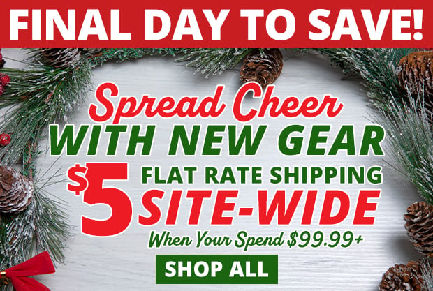 Final Day for $5 Flat Rate Shipping Site-Wide When You Spend $99.99+  Use Code FR231204E  Restrictions Apply