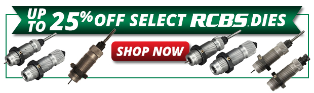 Up to 25% Off Select RCBS Dies