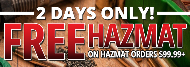 2 Days Only Free Hazmat on Hazmat Orders $99.99+