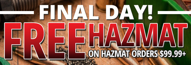 Final Day for Free Hazmat on Hazmat Orders $99.99+
