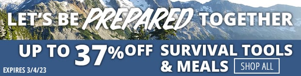 Survival Meals & Tools Up to 37% Off