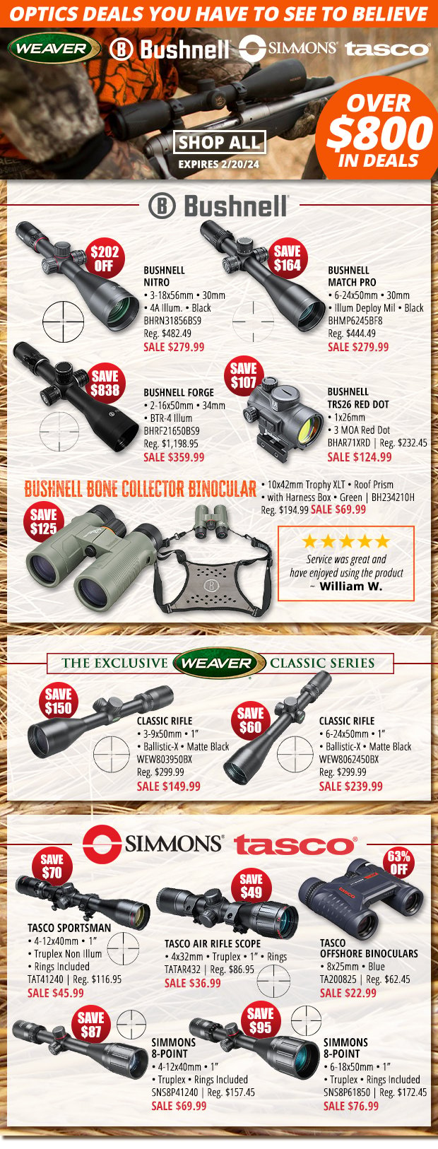 Over $800 Off on Optics Deals You Have to See to Believe!
