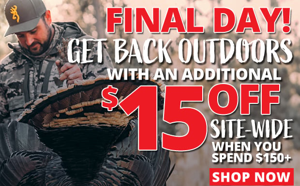 Final Day to Take an Additional $15 Off Site-Wide When You Spend $150+  Use Code D240222  Restrictions Apply