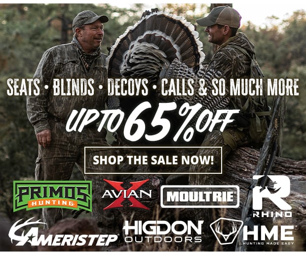 Up to 65% Off Seats, Calls, Blinds, Decoys and So Much More!