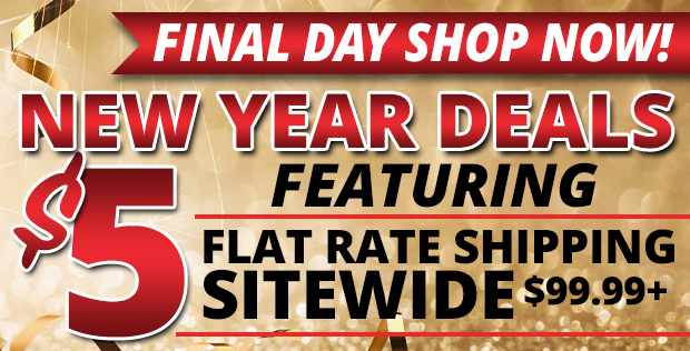 Final Day $5 Flat Rate Shipping Sitewide on $99.99+