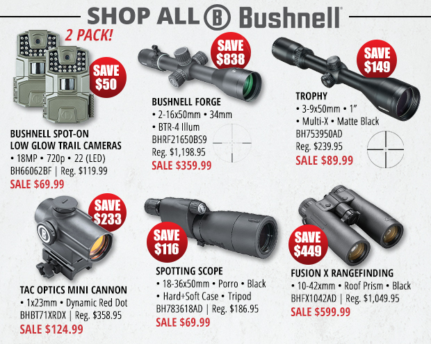 Shop All Bushnell Deals