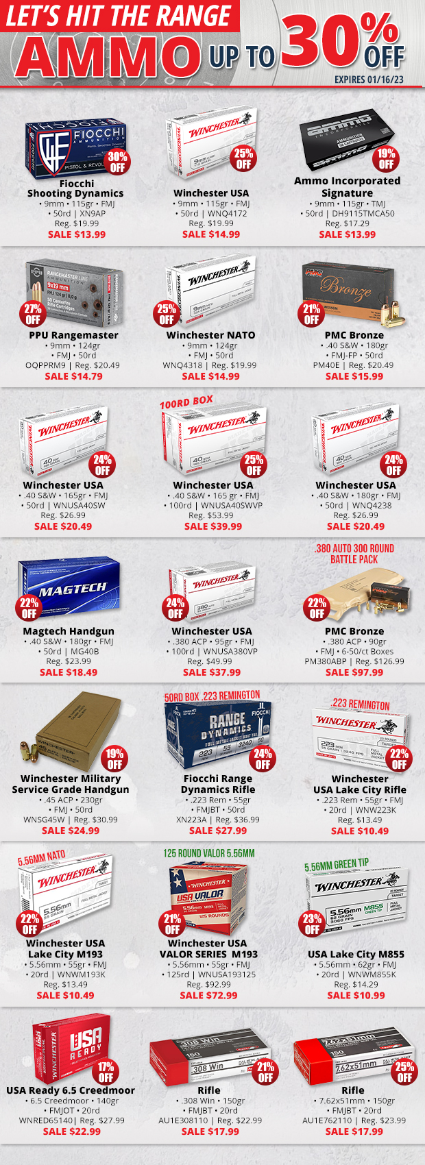 Shop Ammo Up to 30% Off
