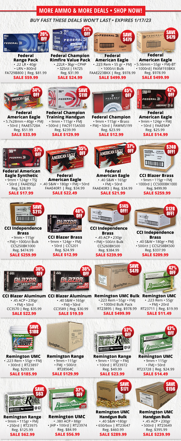 More Ammo & More Deals with Hundreds in Savings