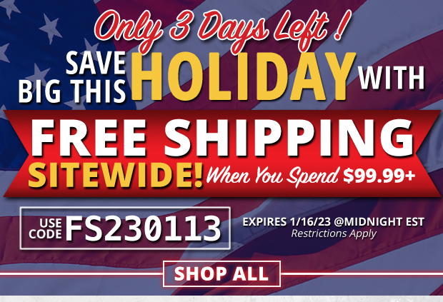 Save Big This Holiday Weekend With Free Shipping Sitewide When You Spend $99.99+