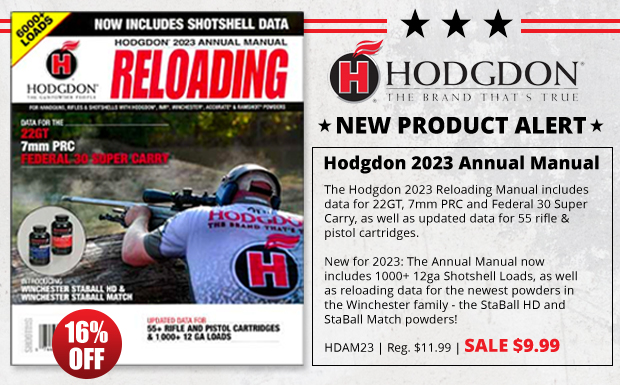 Check Out The Hodgdon 2023 Annual Manual