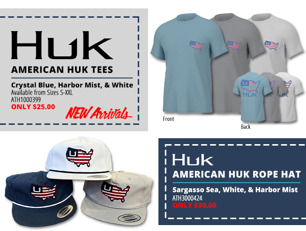New Huk Tees and Hats