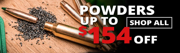 Up to $154 Off Reloading Powders