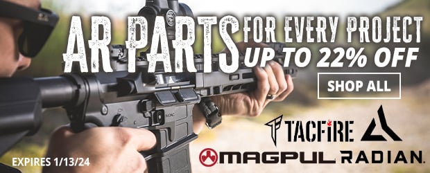 Up to 22% Off AR Parts for Every Project