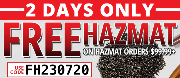 Free Hazmat $99.99+  Shop Now