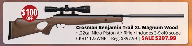 Shop Crosman Benjamin Trail XL Magnum Wood .22 Nitro Piston Air Rifle w/Scope