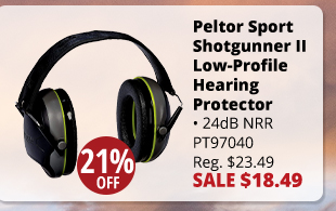 Shop Peltor Sport Shotgunner II Low-Profile Hearing Protector