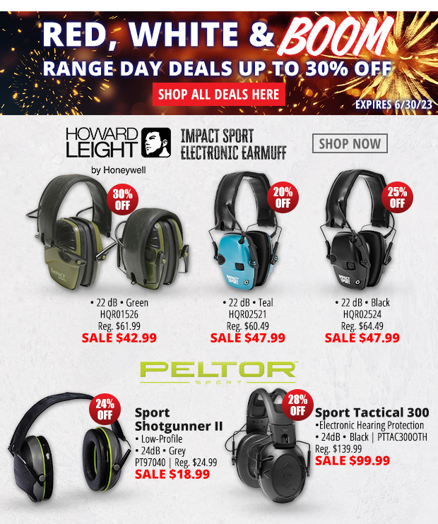 Red, White & Boom Range Day Deals up to 30% Off
