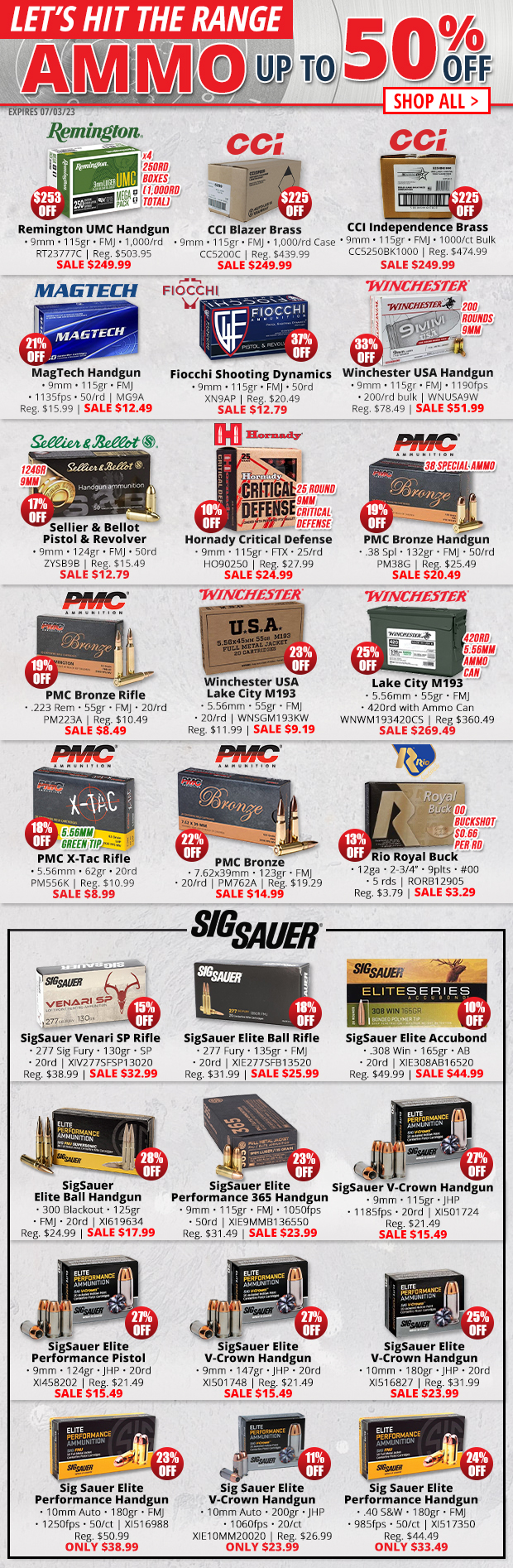 Shop Ammo Sale  Up to 50% Off