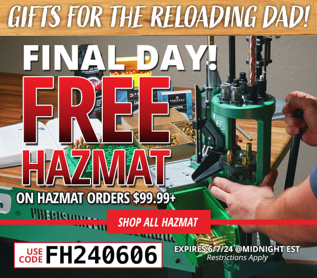 Final Day for Free Hazmat on Hazmat Orders $99.99+  Restrictions Apply  Use Code FH240606