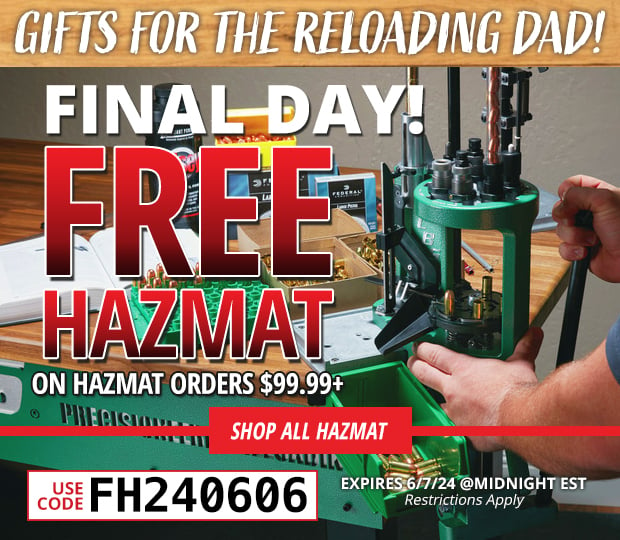 Final Day for Free Hazmat on Hazmat Orders $99.99+  Restrictions Apply  Use Code FH240606
