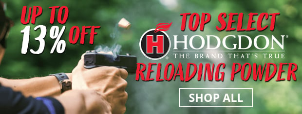 Up to 13% Off Select Hodgdon Reloading Powders