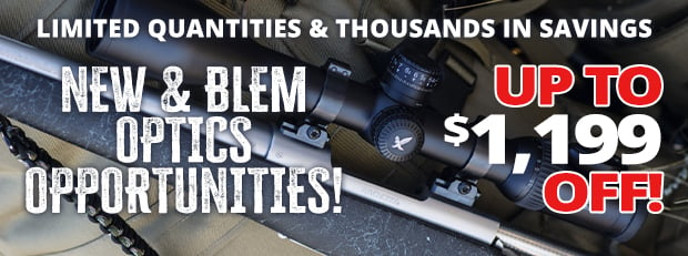 Up to $1,199 Off New and Blemished Optic Opportunities