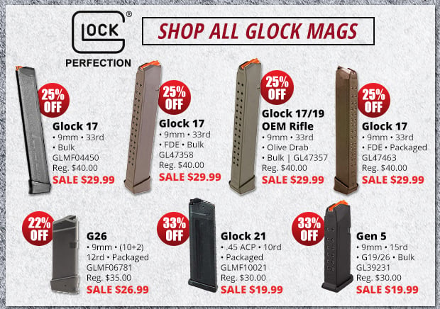 Shop Glock Mag Deals Up to 33% Off