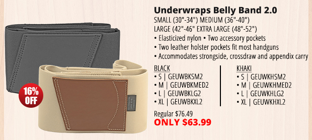 Shop Underwraps Belly Band 2.0