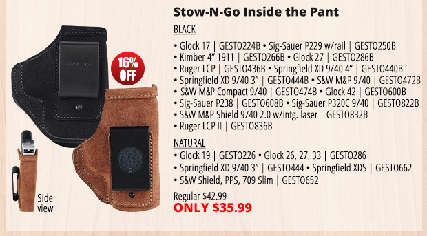 Shop Stow-N-Go Inside the Pant Holsters
