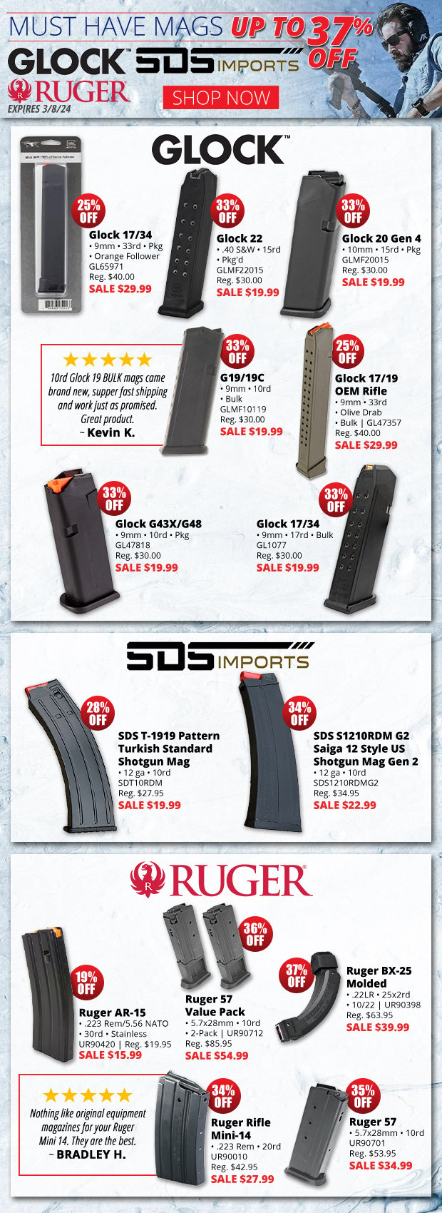 Up to 37% Off Must Have Mags