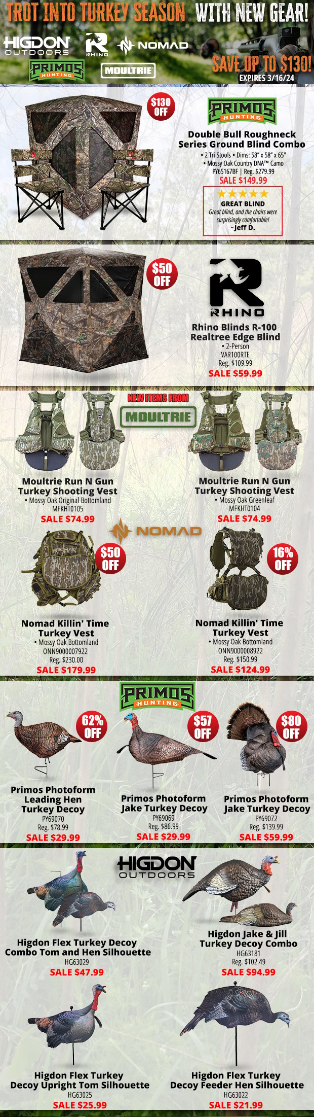 Trot Into Turkey Season With New Gear! Save Up To $130!