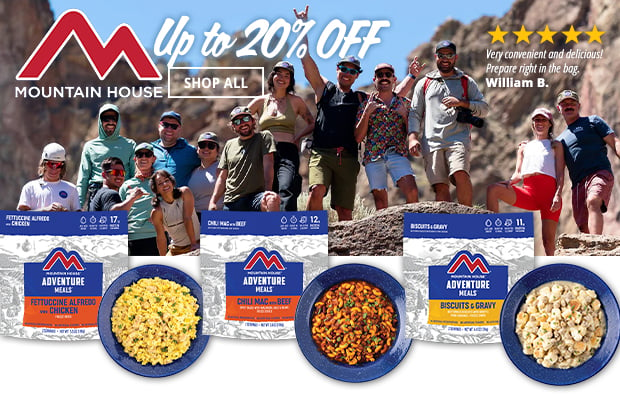 Up to 20% Off Mountain House Camp & Emergency Food