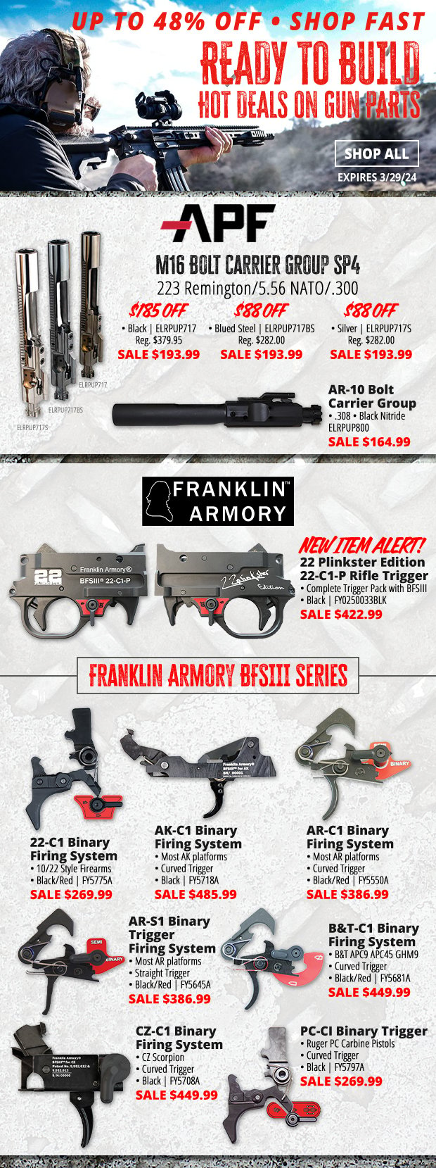 Up to 48% Off Hot Deals on Gun Parts