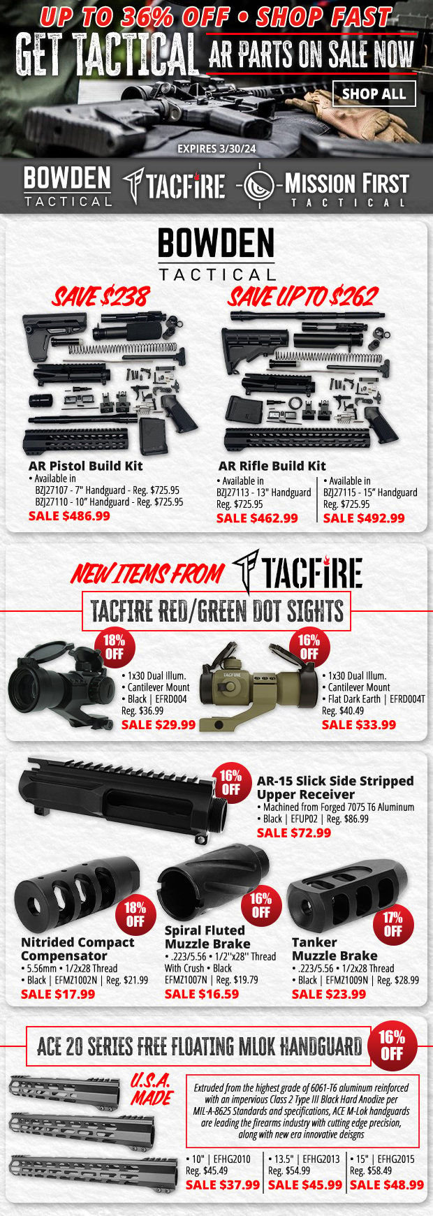 Get Tactical with Up to 36% Off