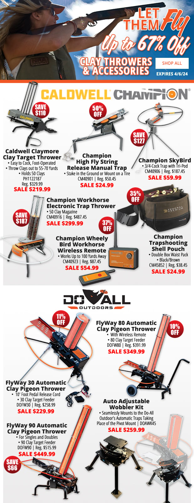 Up to 67% Off Clay Throwers & Accessories!